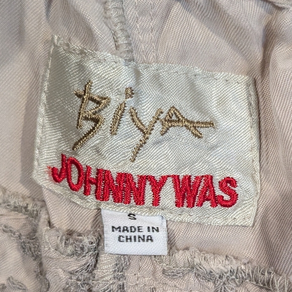 Johnny Was Gray Embroidered Jogger Pants Cupra Rayon Small - Picture 9 of 16
